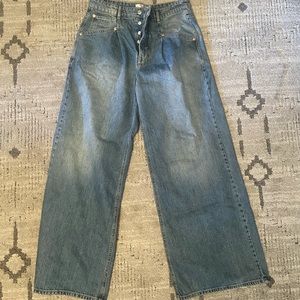 Free People Oversize Slouchy Wide Leg Jeans